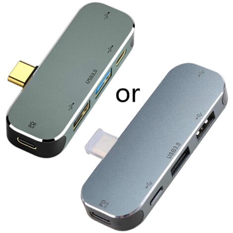 Hub USB Type-C vers USB 3.0/2.0, adaptateur répartiteur 5 ports compatible avec ordinateur et téléphone portable (1/5)