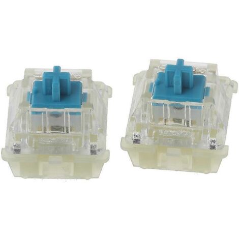 Lot de 2 interrupteurs RGB bleus pour claviers mécaniques de jeu Cherry MX (1/5)