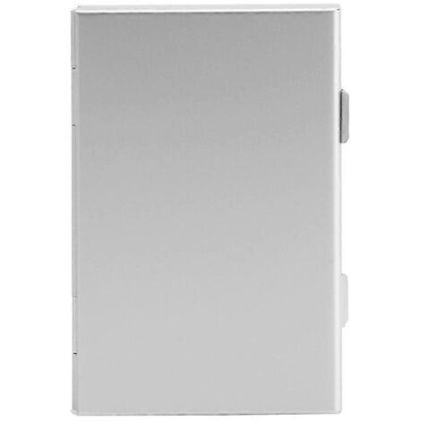 Étui de rangement en aluminium argenté pour 24 cartes microSD TF (1/5)