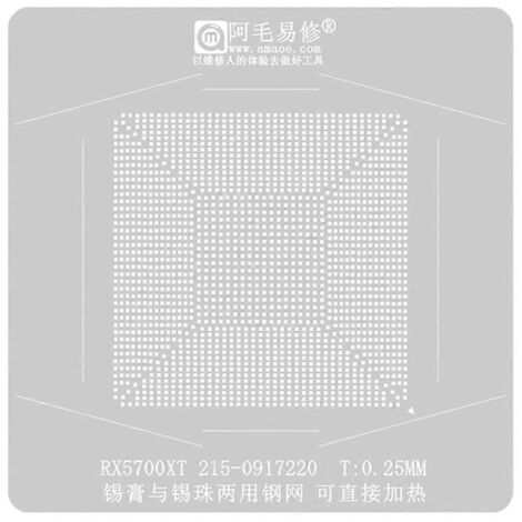215-0917220 Gabarits en acier pour billes de soudure, compatibles avec les kits de stations BGA RX5700XT (1/5)