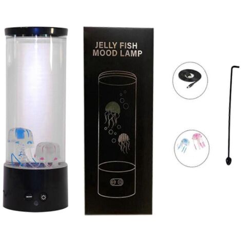 Lampe d'ambiance LED Méduse Aquarium - Veilleuse pour la maison ou le bureau - Cadeau pour filles et enfants (1/5)