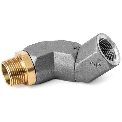 Adaptateur de raccord de tuyau rotatif universel à 360° en aluminium avec joint fileté. (1/5)