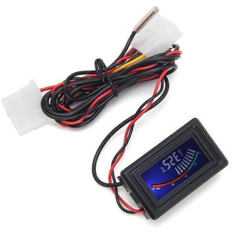 Thermomètre numérique LCD, indicateur de température, montage sur panneau Molex C/F, PC MOD (1/5)