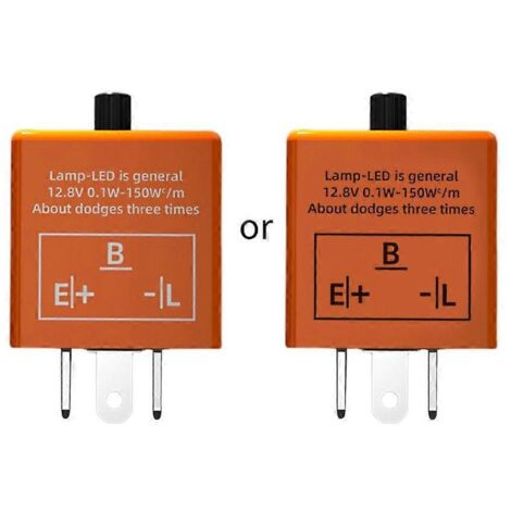 Relais clignotant LED 12 V à fréquence réglable pour moto (1/5)