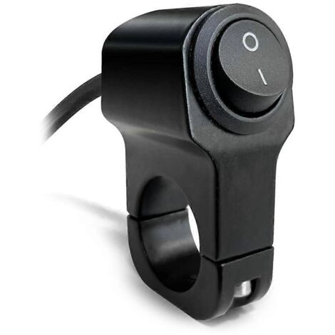Interrupteur de phare de moto, bouton marche/arrêt pour guidon 7/8". (1/5)