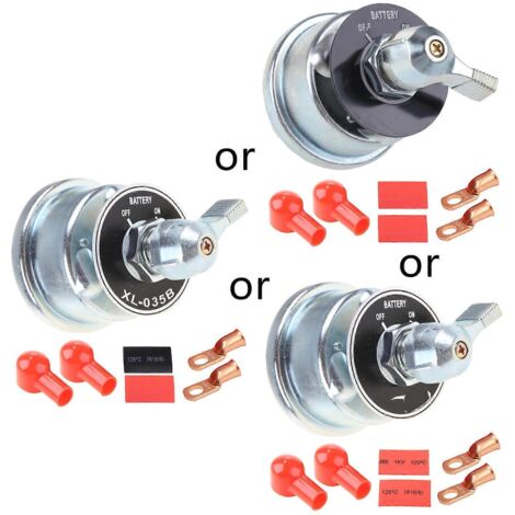 Interrupteur coupe-batterie principal avec contact en cuivre (lot de 1) (1/5)