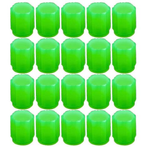 Lot de 20 bouchons de valve de pneu de voiture fluorescents universels phosphorescents (1/5)