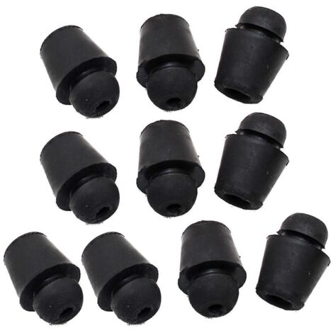 Lot de 10 joints amortisseurs de portières de voiture, en caoutchouc durable, pour pare-chocs de voiture, noirs. (1/5)
