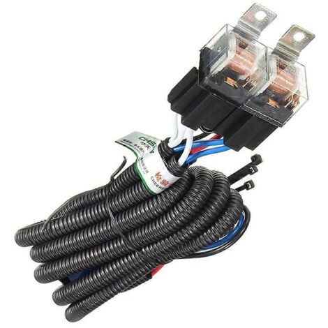 Faisceau de câbles pour phares antibrouillard H4, relais HID, phare de moto 12 V (1/5)