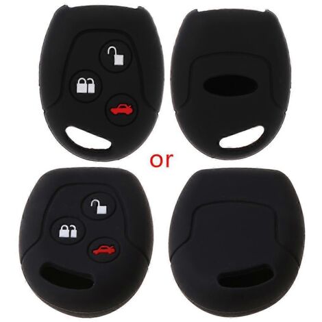 Télécommande de voiture en silicone pour clé de voiture, coque 3 boutons, compatible Ford Mondeo (1/5)