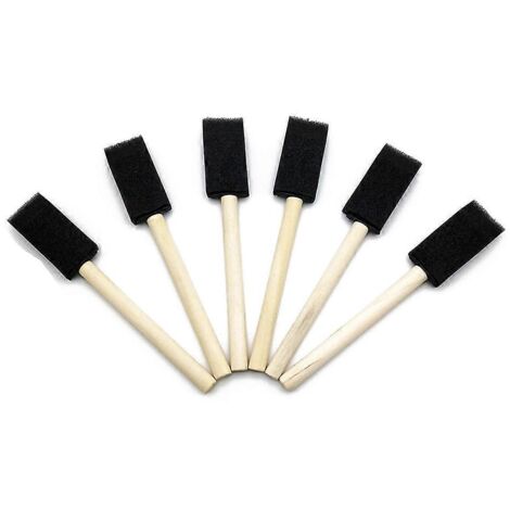 Lot de 5 brosses en éponge douce pour nettoyer les grilles d'aération de voiture, le tableau de bord et le clavier d'ordinateur. (1/5)