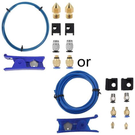 Coupe-tubes PTFE Capricorn Bowden Tubing 2M, raccords pneumatiques et chaussettes MK8 (1/5)