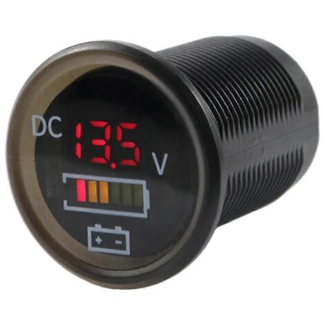 Voltmètre de voiture avec affichage numérique LED, étanche, pour 12 V CC (1/5)