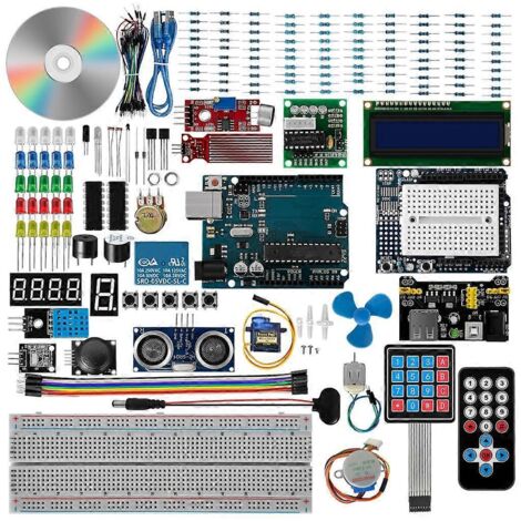 Kit de démarrage complet pour plaque d'essai SET R3 avec tutoriel de programmation détaillé