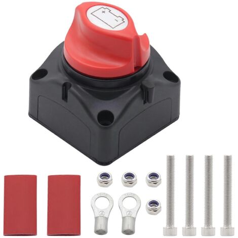 Interrupteur/sectionneur de batterie 12-24 V pour camping-car, camion, voiture ou UTV. (1/5)