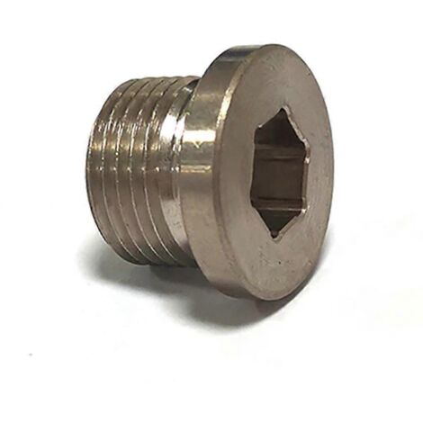 Bouchon d'extrémité pour sonde O2 M18x1,5 en acier inoxydable hexagonal pour collecteur d'échappement (1/5)