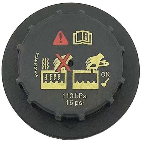 Bouchon de vase d'expansion de radiateur automobile durable pour F150, F250 et F550 (référence 9C3Z8101B). (1/5)
