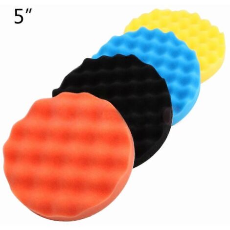 Kit de 5 tampons de polissage portables pour polisseuse de voiture et applicateur de cire (1/5)
