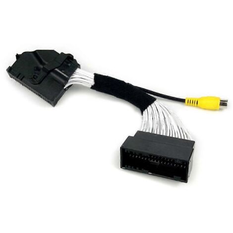 Adaptateur de câble pour caméra de recul Sync, compatible avec le faisceau de câbles de la caméra de recul de voiture. (1/5)