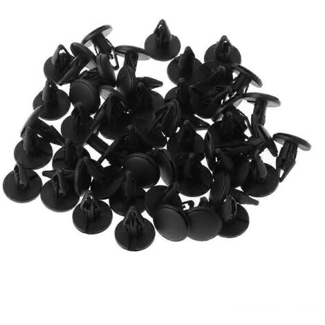 50 clips de fixation à rivets pour ailes et coffre de voiture (1/5)