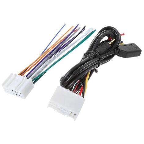 Adaptateur de faisceau de câblage autoradio anti-interférences avec prise USB (1/5)