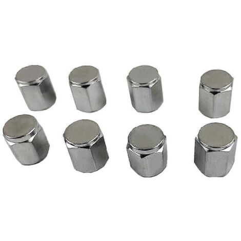 Lot de 8 bouchons de valve de pneu moletés, style A (1/5)