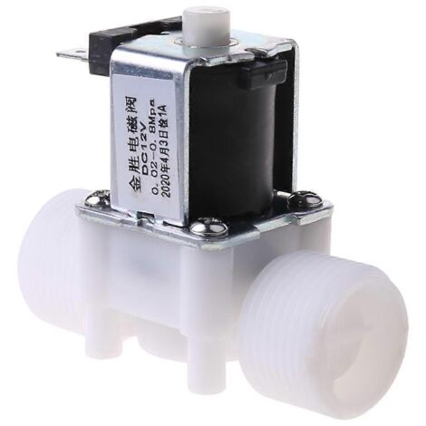 Électrovanne 3/4" DC12V PP N/O pour vanne de dérivation de commande d'eau (1/5)