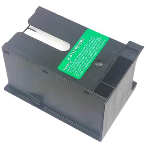 Boîte de récupération d'encre usagée T6711 pour imprimantes Epson L1455, WF7110, WF7610 et WF7111.