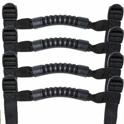 Barre de toit avant/arrière à enrouleur (4x) pour Jeep JK, JKU et TJ (novembre 2016) - Corde intérieure durable (1/5)