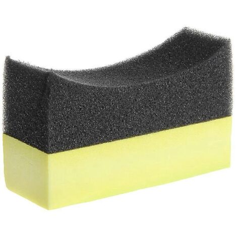 Tampons de polissage en microfibre pour voiture, éponge de nettoyage, applicateur de cire en mousse douce (1/5)