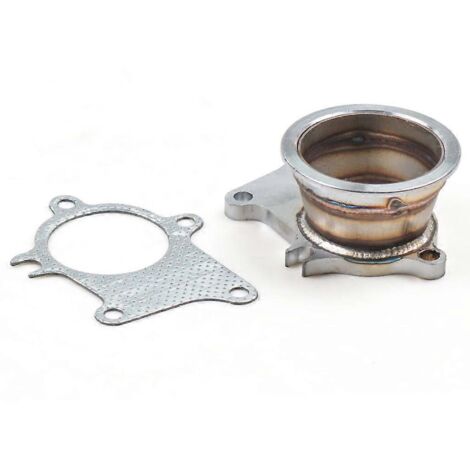Adaptateur de conversion pour bride d'échappement de descente de turbo à 5 boulons T3/T4 vers bride V-Band de 3 pouces (1/5)