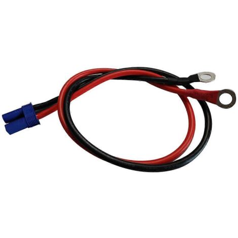 Câble de charge pour batterie de moto facile à installer, connecteur EC5 vers cosses à œillet, calibre 10 AWG. (1/5)