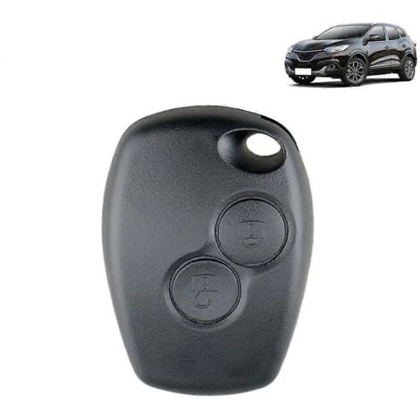 Étui pour clé de voiture sans lame, 2 boutons, coque pour clé de voiture, cache télécommande (1/5)