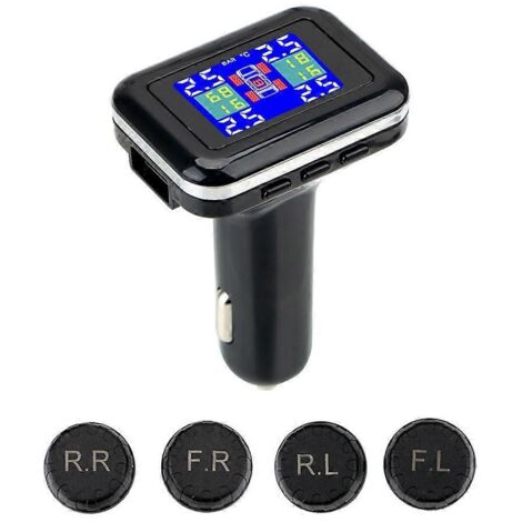 Écran LCD, prise allume-cigare, capteur TPMS, système de surveillance de la pression des pneus (1/5)