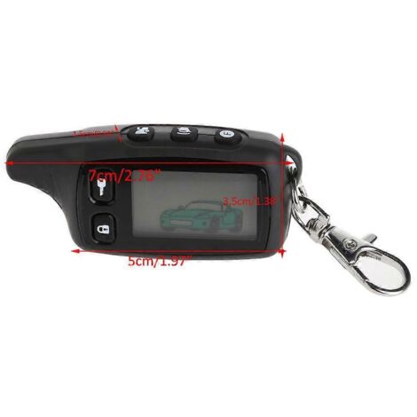 Télécommande LCD TW9010 pour porte-clés de sécurité de véhicule, système d'alarme de voiture (1/5)