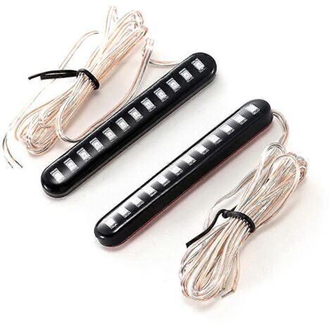 Bande lumineuse LED dynamique pour rétroviseurs latéraux arrière de voiture, clignotants et indicateurs de direction. (1/5)