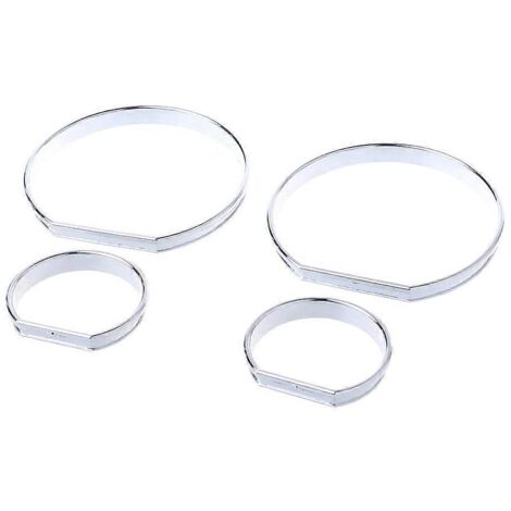 Bagues de cadran chromées pour tableau de bord, enjoliveurs de compteur de vitesse AC M-Tech pour BMW E46 et BMW M3 (1/5)
