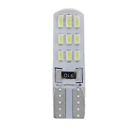 Ampoule LED T10 3014 18 SMD pour éclairage de plaque d'immatriculation, feu arrière et tableau de bord, en silicone (1/5)