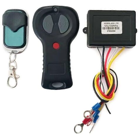 Treuil de récupération sans fil DC12V 433MHz avec télécommande étanche pour VTT et SUV (1/5)