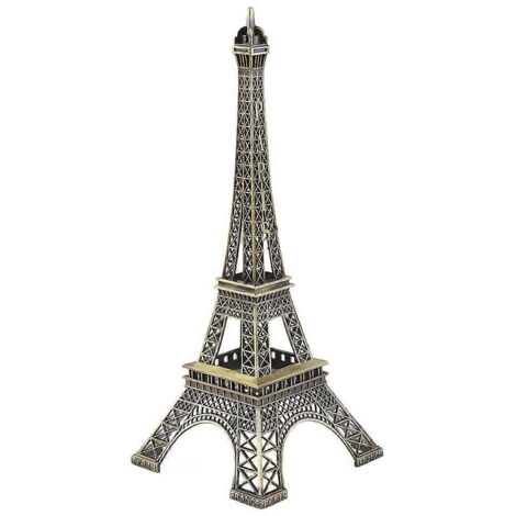 Figurine/statue Tour Eiffel Paris couleur bronze, modèle vintage en alliage, décoration 25c (1/5)