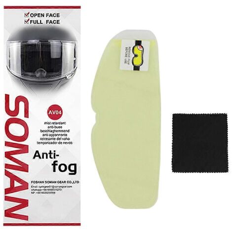 Film antibuée pour visière de casque de moto, film transparent universel pour casque (1/5)