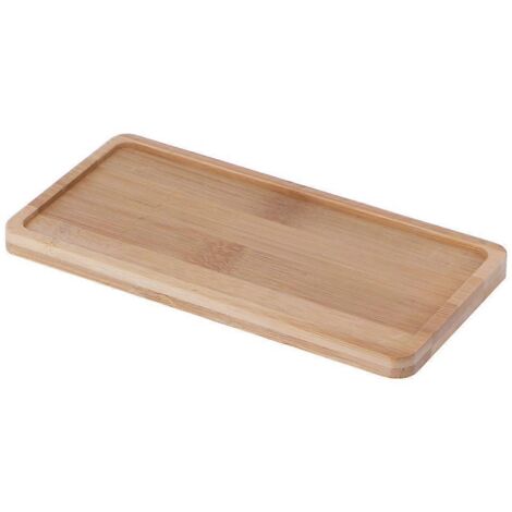 Plateau en bambou pour pot de fleurs, tasse à thé, bol alimentaire, soucoupe, plateaux de rangement (1/5)