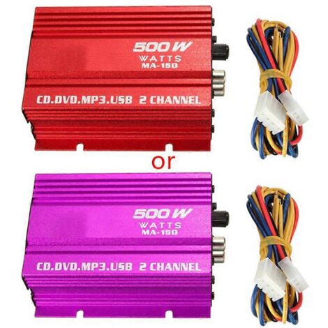 Mini haut-parleurs stéréo Hi-Fi 500 W à 2 canaux pour voiture (1/5)