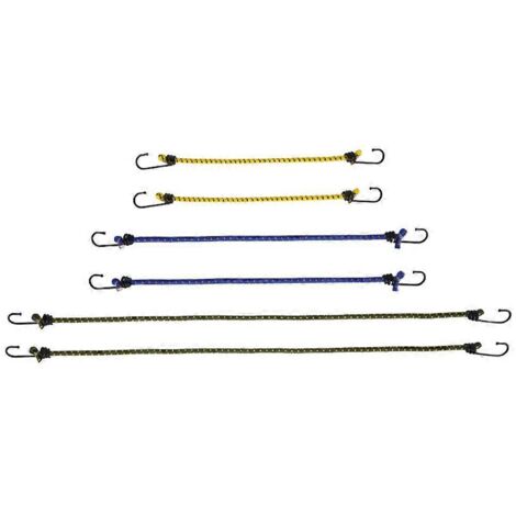 Corde élastique avec crochets pour camping, kayak, vélo, bagages, rangement (1/5)