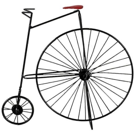 Sculpture de vélo rétro en fer forgé, modèle réduit, ornement, figurine, décoration vintage artisanale pour la maison ou le bureau (1/5)
