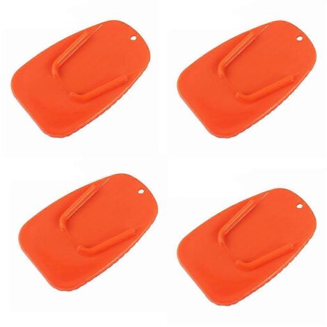 Plaque de support de pied de moto (lot de 4) avec patin de stationnement antidérapant pour béquille. (1/5)