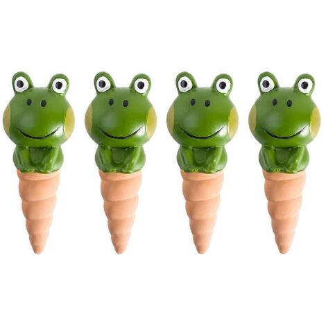 Lot de 4 arroseurs en forme de grenouille pour plantes, fleurs et jardinage d'intérieur. (1/5)