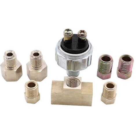 Interrupteur de feux stop hydrauliques compatible avec les conduites de 3/16 ou 1/4 pouce - Accessoires pour véhicules modifiés (1/5)