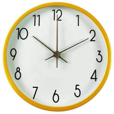 Horloge murale de 30 cm (12 pouces) silencieuse, facile à lire, idéale pour la maison, le bureau ou l'école. (1/5)