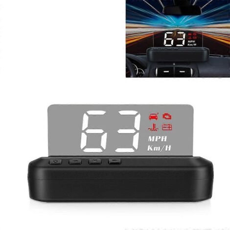 HD - Projecteur de pare-brise GPS avec affichage tête haute et alarme de survitesse (1/5)